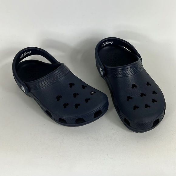 Crocs x Disney collab blue white slip on Mickey Mouse classic clogs women’s 6 - Picture 1 of 9
